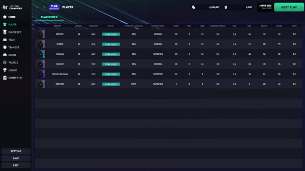 League Manager 2023 gameplay screenshot