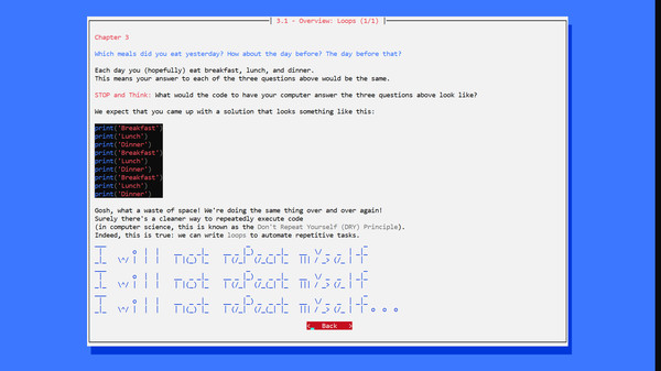 Learn Programming: Python - Retro gameplay screenshot