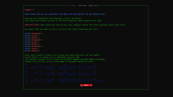 Learn Programming: Python - Retro gameplay screenshot
