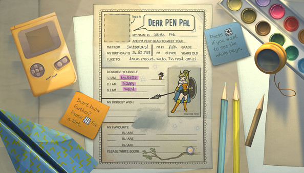 Letters - a written adventure gameplay screenshot