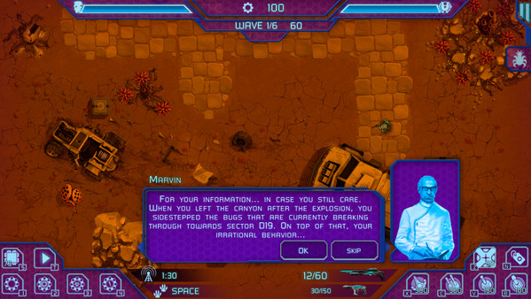 Liberator TD gameplay screenshot