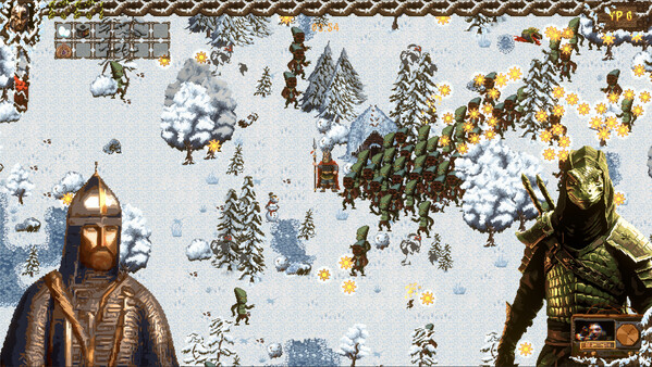 Lizard Survivors: Battle for Hyperborea gameplay screenshot