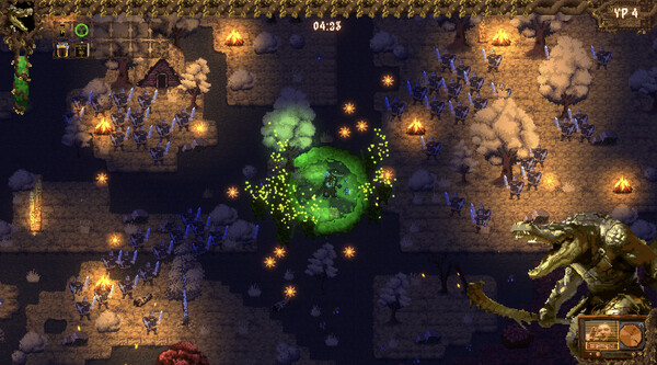 Lizard Survivors: Battle for Hyperborea gameplay screenshot