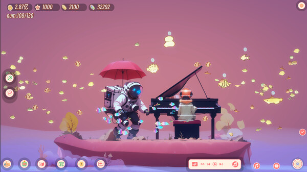 Lofi aquarium gameplay screenshot