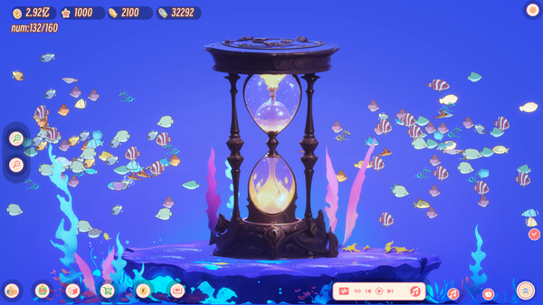 Lofi aquarium gameplay screenshot