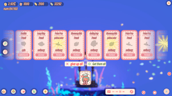 Lofi aquarium gameplay screenshot