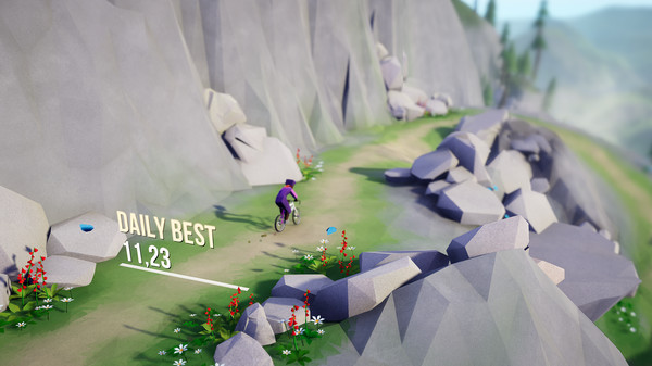 Lonely Mountains: Downhill gameplay screenshot