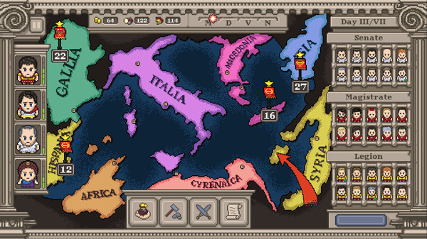 Long Live Caesar gameplay screenshot