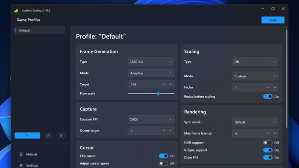 Lossless Scaling gameplay screenshot