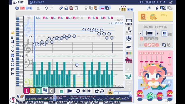 Lovely Composer gameplay screenshot