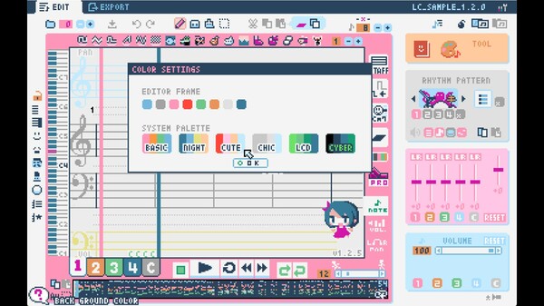 Lovely Composer gameplay screenshot