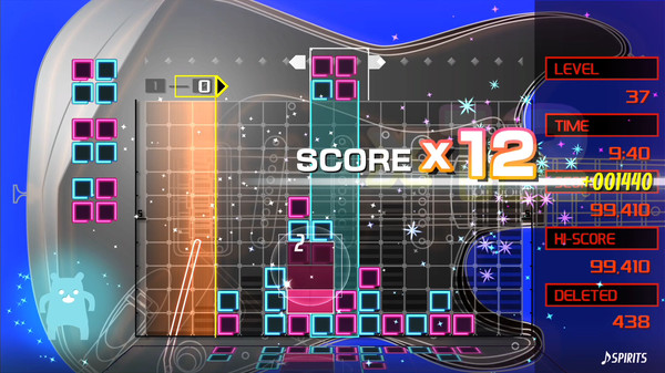 LUMINES REMASTERED gameplay screenshot