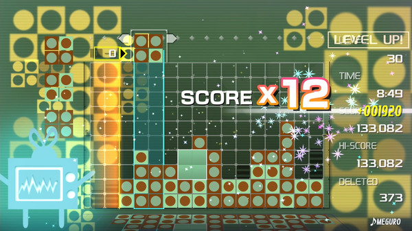 LUMINES REMASTERED gameplay screenshot