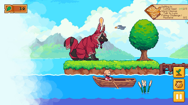 Luna's Fishing Garden gameplay screenshot