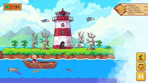 Luna's Fishing Garden gameplay screenshot
