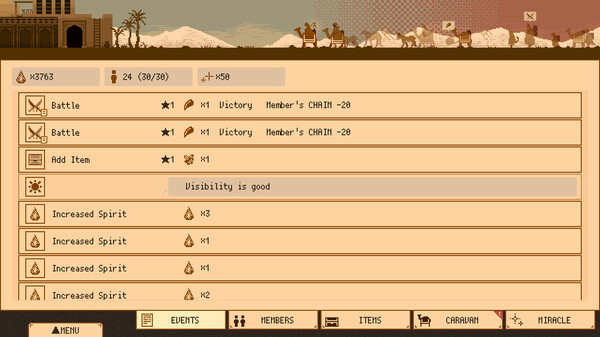 maboroshi caravan gameplay screenshot
