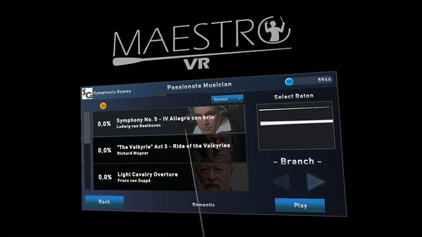 Maestro VR gameplay screenshot
