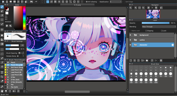 MediBang Paint for Desktop gameplay screenshot