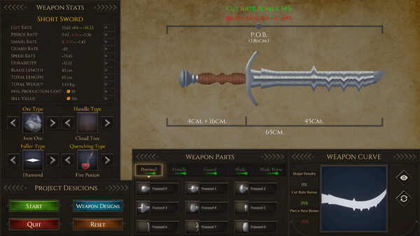 Medieval Blacksmith gameplay screenshot