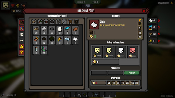 Medieval Shopkeeper Simulator gameplay screenshot