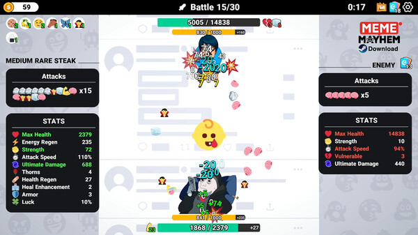Meme Mayhem gameplay screenshot