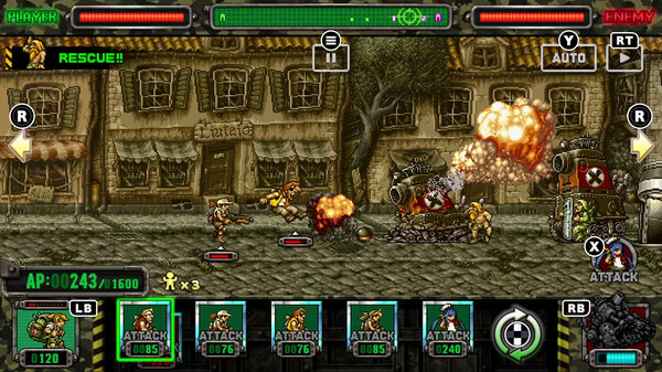 METAL SLUG ATTACK RELOADED gameplay screenshot