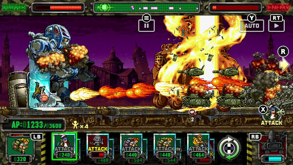 METAL SLUG ATTACK RELOADED gameplay screenshot