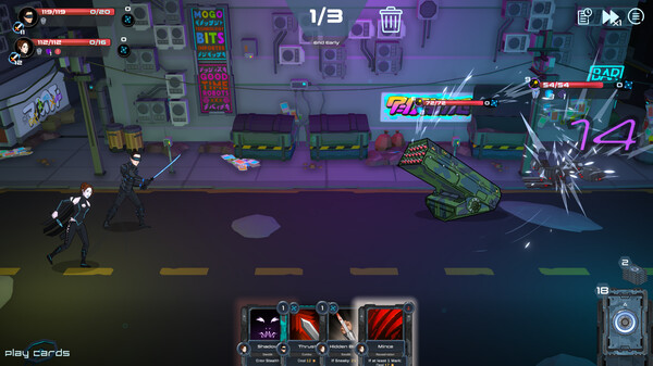 Metroplex Zero: Sci-Fi Card Battler gameplay screenshot