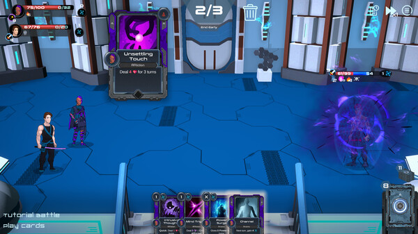 Metroplex Zero: Sci-Fi Card Battler gameplay screenshot