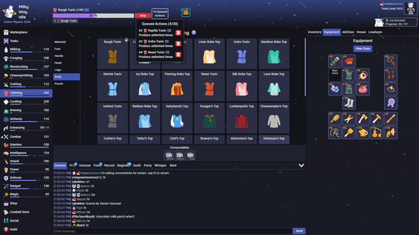 Milky Way Idle gameplay screenshot