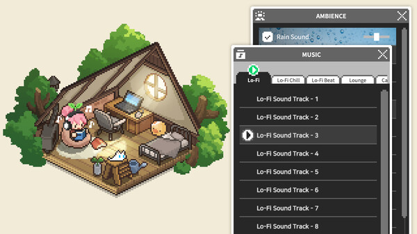 Mini Cozy Room: Lo-Fi gameplay screenshot