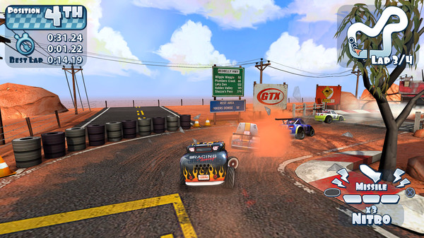 Mini Motor Racing X gameplay screenshot