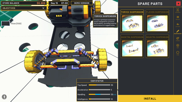 Mini Racer Car Shop Simulator gameplay screenshot