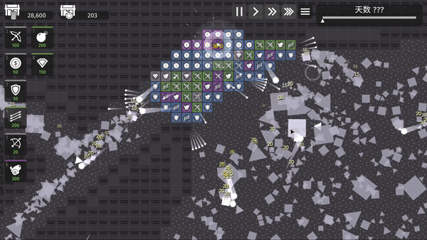 Minimalist Tower Defense gameplay screenshot