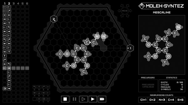 MOLEK-SYNTEZ gameplay screenshot