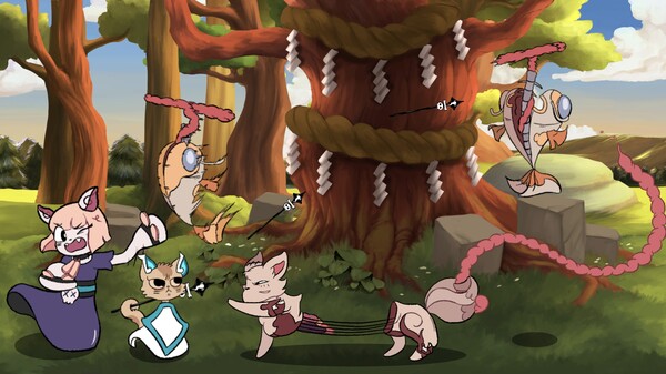 Mononeko: A Rhythm Adventure gameplay screenshot