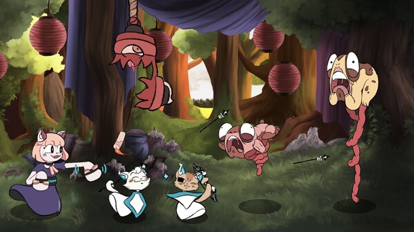 Mononeko: A Rhythm Adventure gameplay screenshot