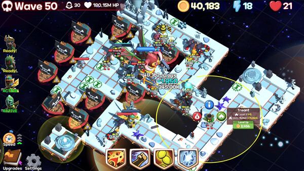 Monster Tiles TD: Tower Wars gameplay screenshot