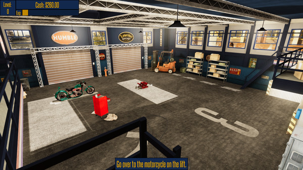 Motorbike Garage Mechanic Simulator gameplay screenshot