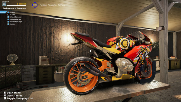 Motorcycle Mechanic Simulator 2021 gameplay screenshot