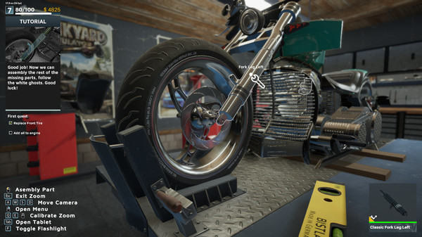 Motorcycle Mechanic Simulator 2021: Prologue gameplay screenshot