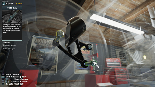 Motorcycle Mechanic Simulator 2021: Prologue gameplay screenshot