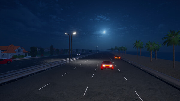 Motorcycle Night Ride gameplay screenshot
