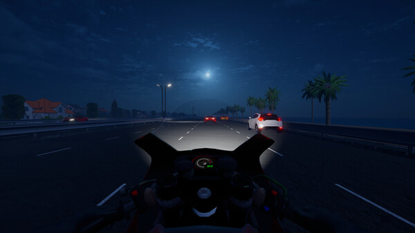 Motorcycle Night Ride gameplay screenshot