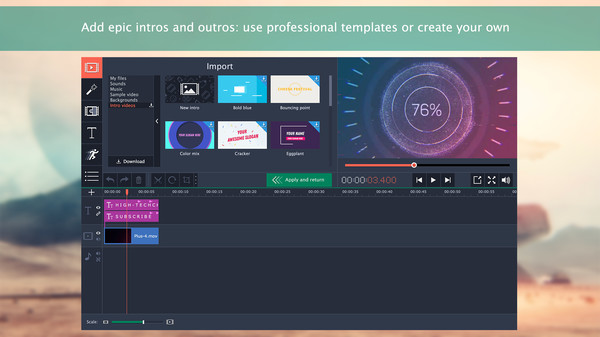 Movavi Video Editor 15 Plus - Video Editing Software gameplay screenshot