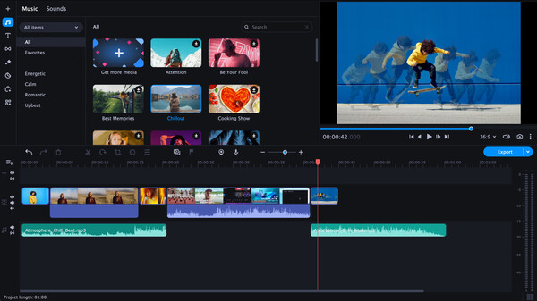 Movavi Video Editor 2023 gameplay screenshot