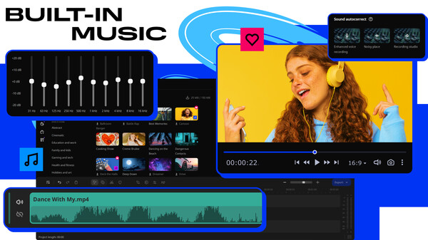 Movavi Video Editor 2024 gameplay screenshot