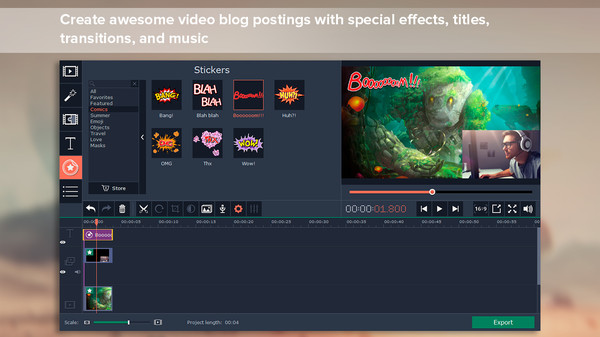 Movavi Video Suite 17 - Video Making Software - Video Editor, Video Converter, Screen Capture, and more gameplay screenshot