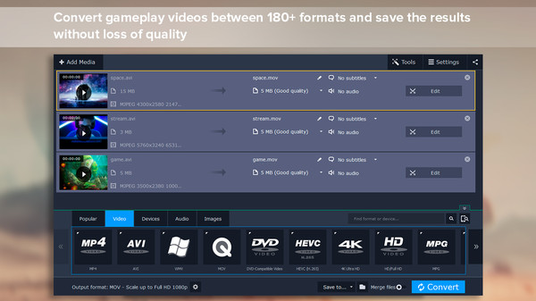 Movavi Video Suite 17 - Video Making Software - Video Editor, Video Converter, Screen Capture, and more gameplay screenshot
