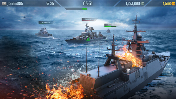 Naval Armada: Fleet Battle gameplay screenshot